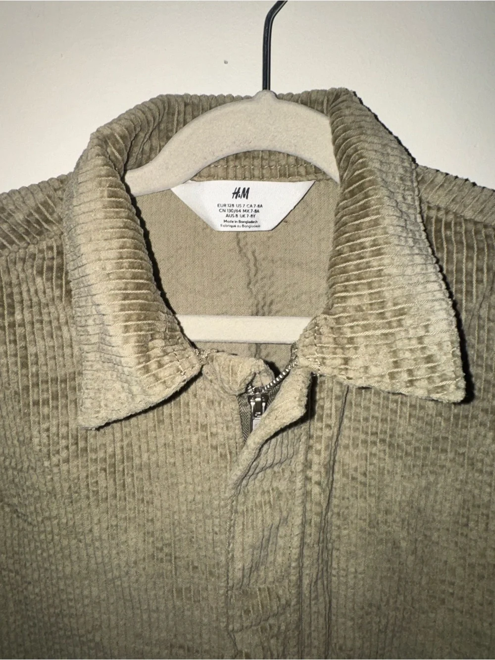 ‼️SALE‼️ H&M Green Corduroy Kids zip One-Piece